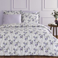 Постельное белье Tivolyo Home SOFFIE лиловый евро