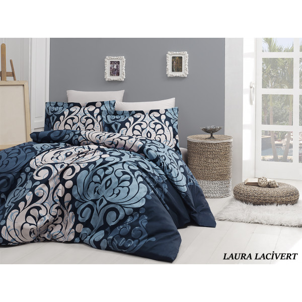 Постельное белье Karven Laura navy blue, дополнительное фото