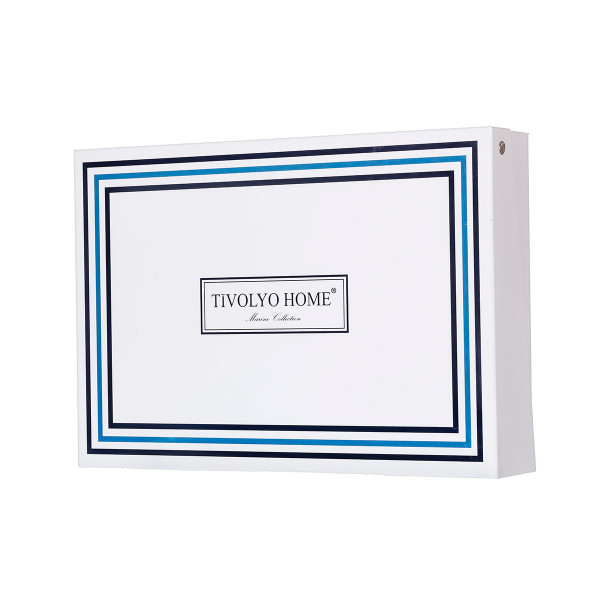 Постельное белье Tivolyo Home Cross крем/серый евро, дополнительное фото