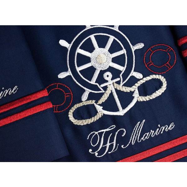 Постельное белье Tivolyo Home Navy (темно-синее), дополнительное фото
