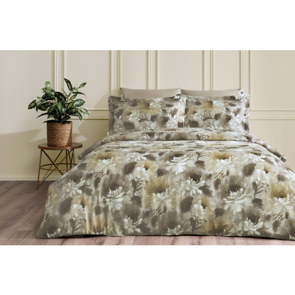 Постельное белье Tivolyo Home FLOWERY евро, дополнительное фото